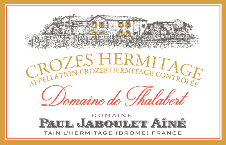 Jaboulet Crozes Hermitage Domaine de Thalabert 2018 Front Label