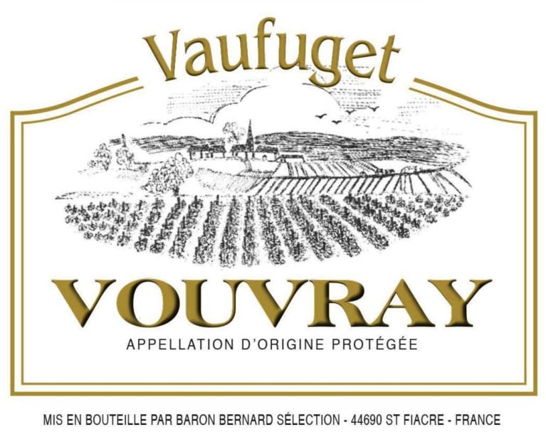 Flat front label of wine