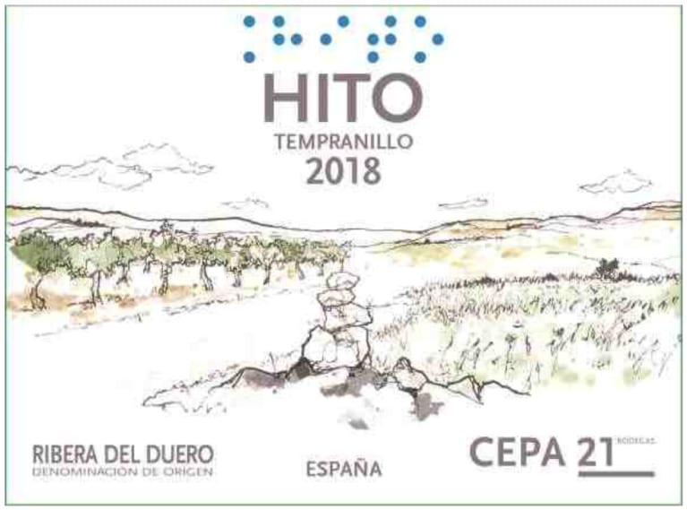 Bodegas Cepa 21 Hito 2018 Front Label