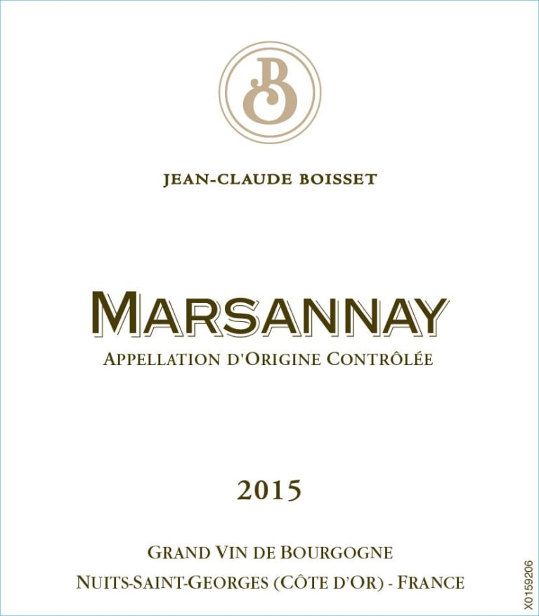 Flat front label of wine