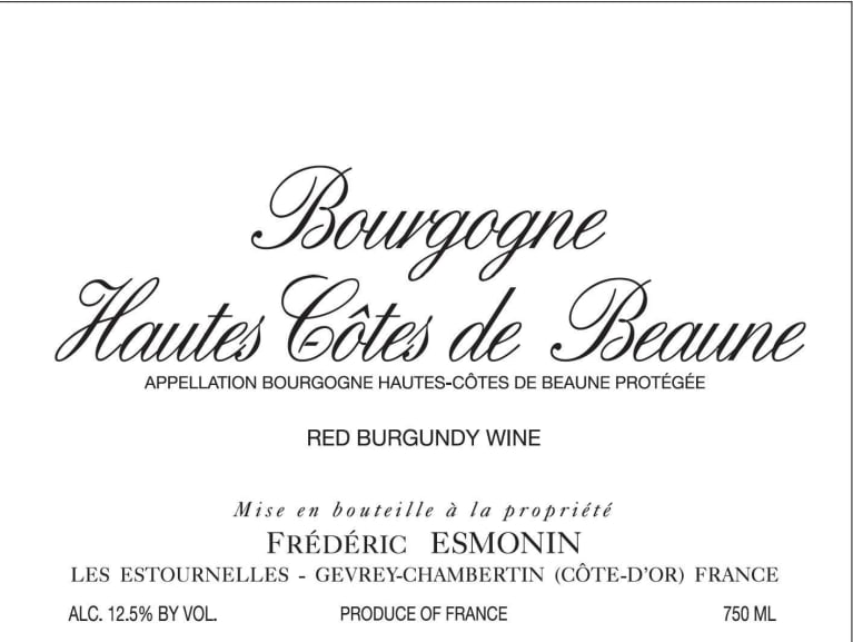 Frederic Esmonin Bourgogne Hautes Cotes de Nuits Rouge 2018 | Wine.com