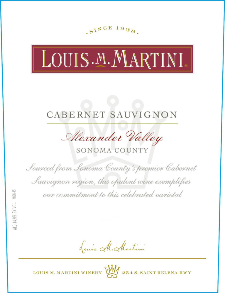 Louis Martini Alexander Valley Sauvignon 2017