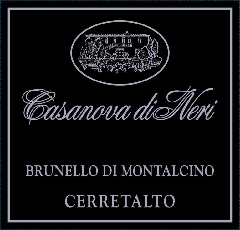 Casanova di Neri Brunello di Montalcino Cerretalto 2015 Front Label