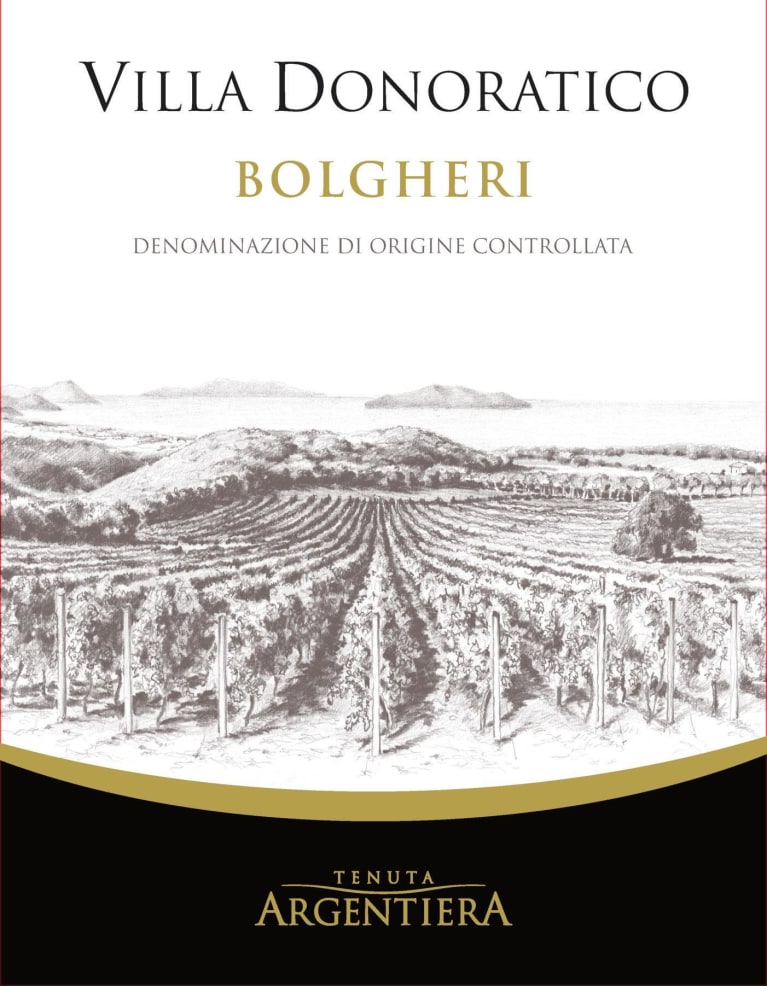 Argentiera Villa Donoratico Bolgheri 2017 Front Label