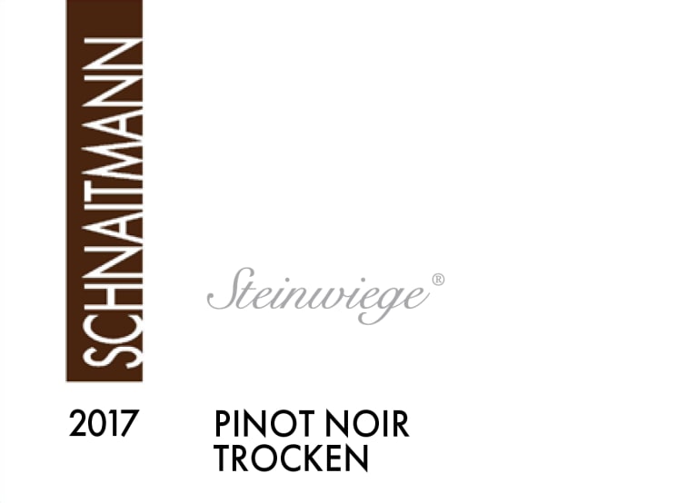 Rainer Schnaitmann Steinwiege Pinot Noir 2017 Front Label