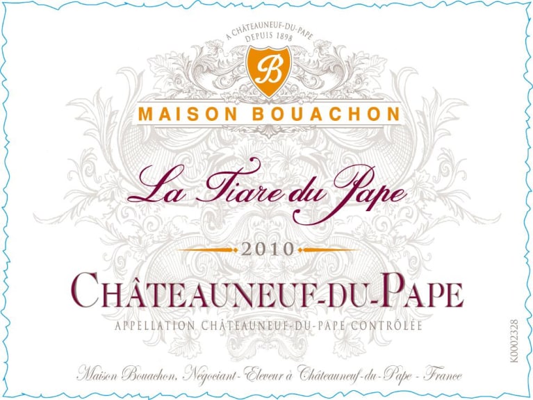 Maison Bouachon ChateauneufduPape La Tiare du Pape 2010