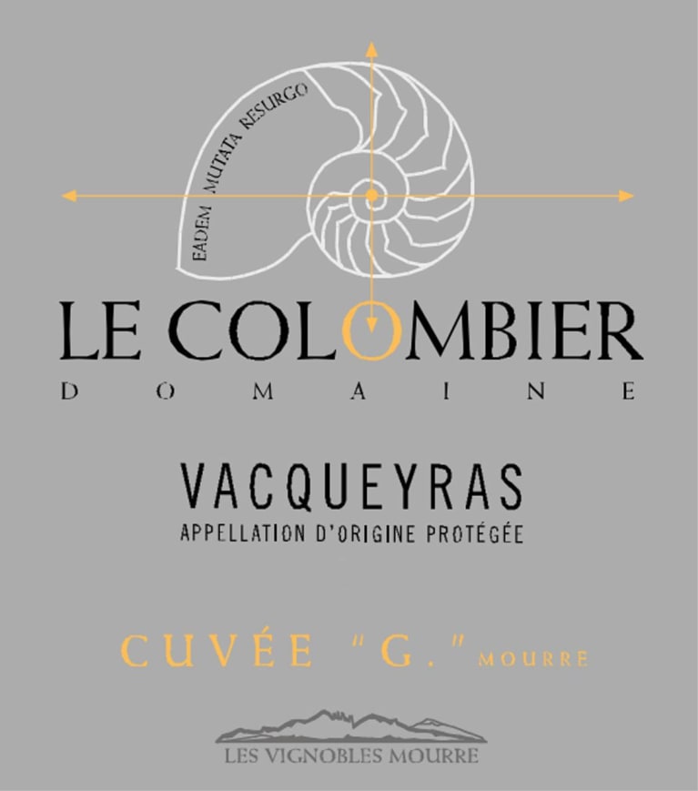 Domaine Le Colombier Vacqueyras Cuvee G 2019
