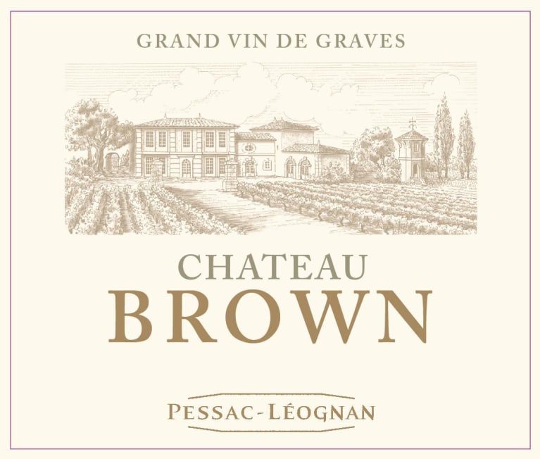 Chateau Brown Blanc 2020 Front Label