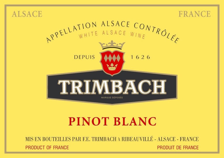 Trimbach Pinot Blanc 2019 Front Label