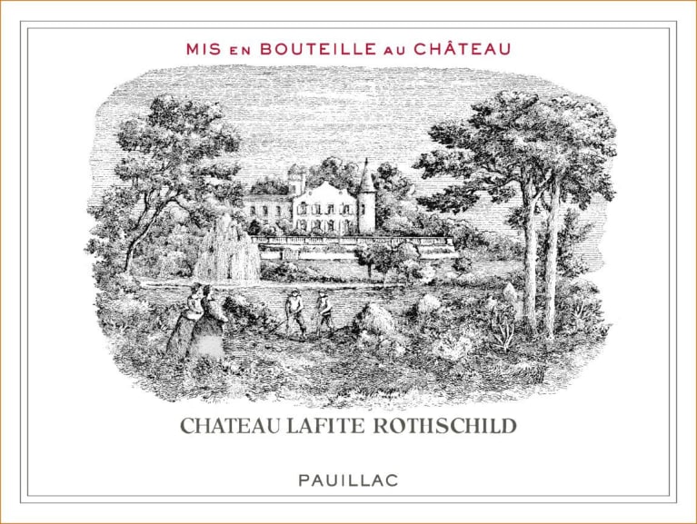 Chateau Lafite Rothschild (6 Bottes in OWC Futures Pre-Sale) 2020 Front Label