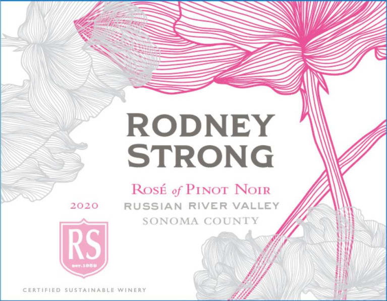 Rodney Strong Rose of Pinot Noir 2020 Front Label