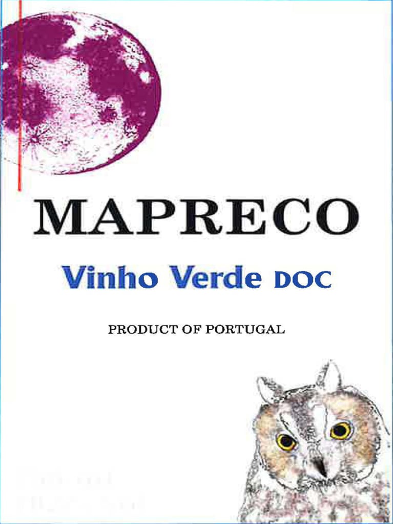 Mapreco Vinho Verde 2020 Front Label