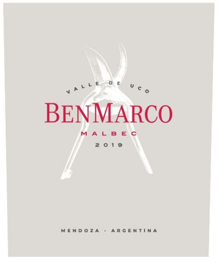 BenMarco Malbec 2019 Front Label