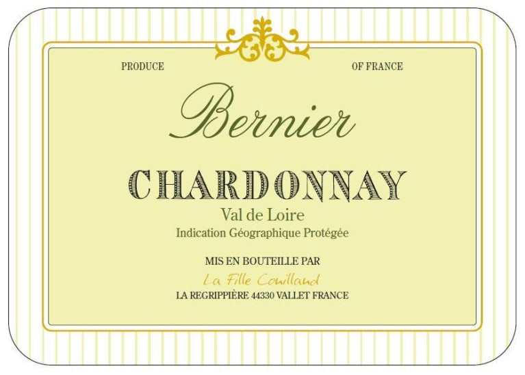 Domaine de Bernier Chardonnay 2019 Front Label