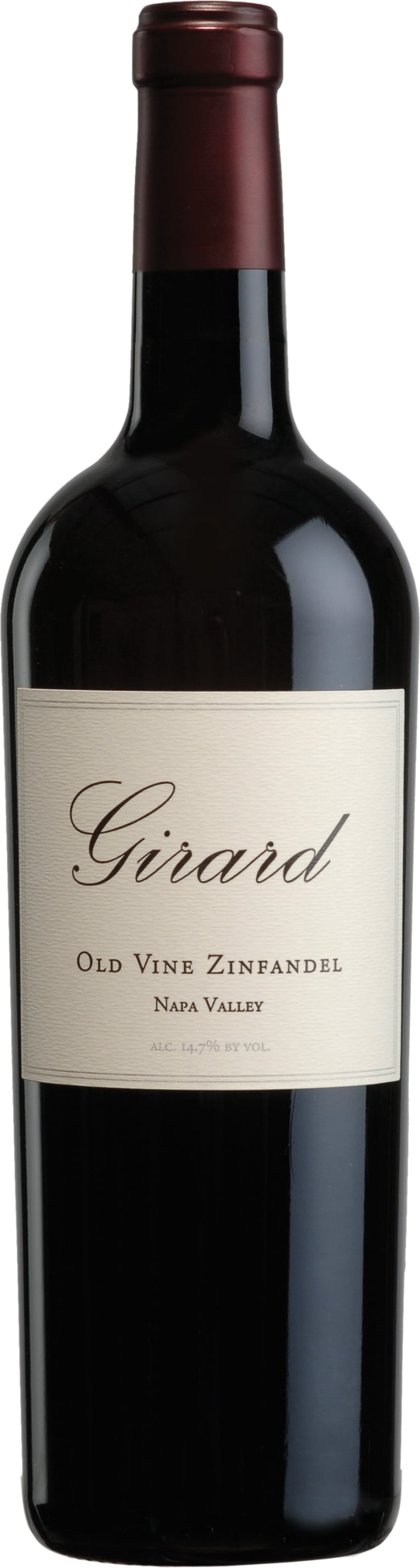 Front shot of wine bottle