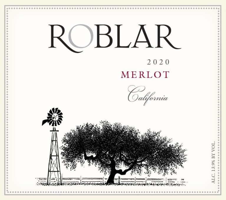 Roblar Winery Merlot 2020 | Wine.com