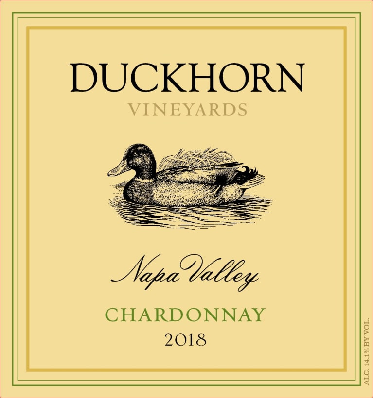 Duckhorn Napa Valley Chardonnay 2018 Front Label