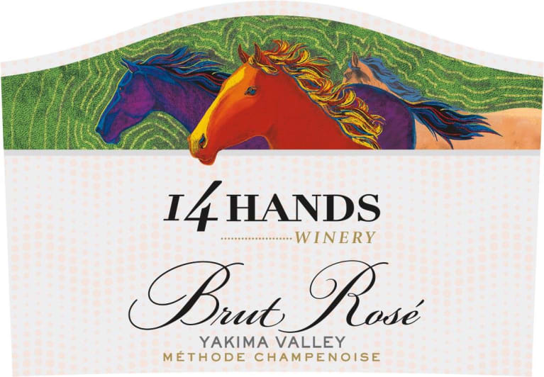 14 Hands Brut Rose Front Label