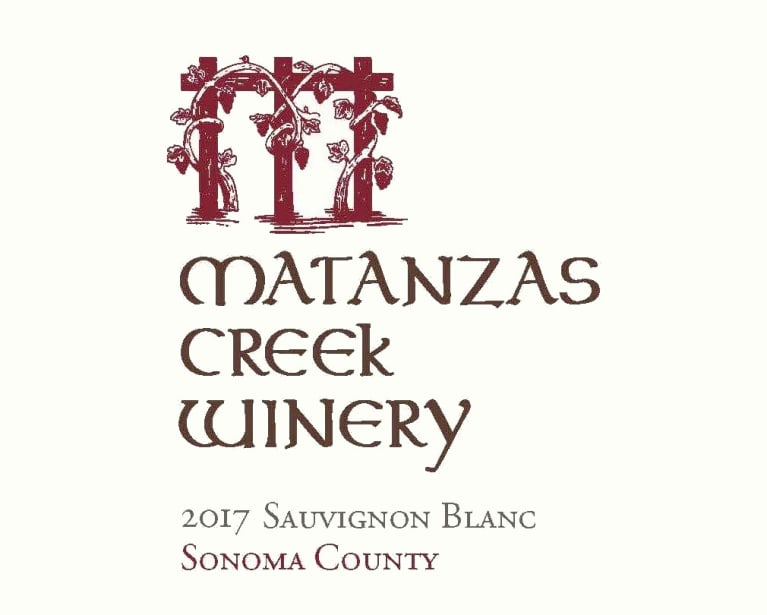 Matanzas Creek Sonoma County Sauvignon Blanc (375ML half-bottle) 2017 Front Label