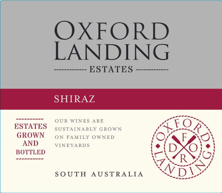 Flat front label of wine