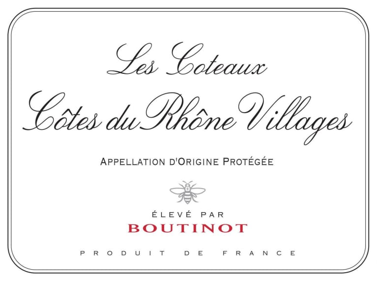 Boutinot Cotes du Rhone Villages Les Coteaux 2014