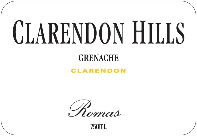 Clarendon Hills Romas Grenache 2003 Front Label