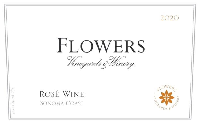 Flowers Sonoma Coast Rose 2020 Front Label