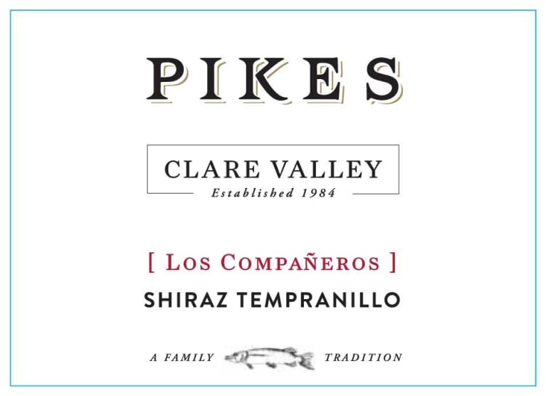 Pikes Los Companeros Shiraz-Tempranillo 2016 Front Label