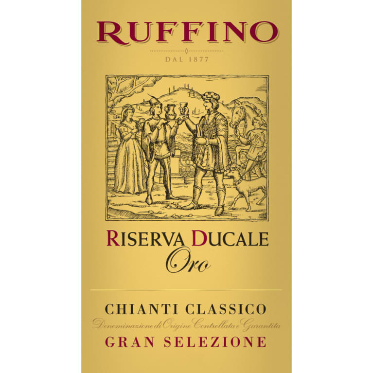 Ruffino Riserva Ducale Oro Chianti Classico Gran Selezione 2015 Front Label