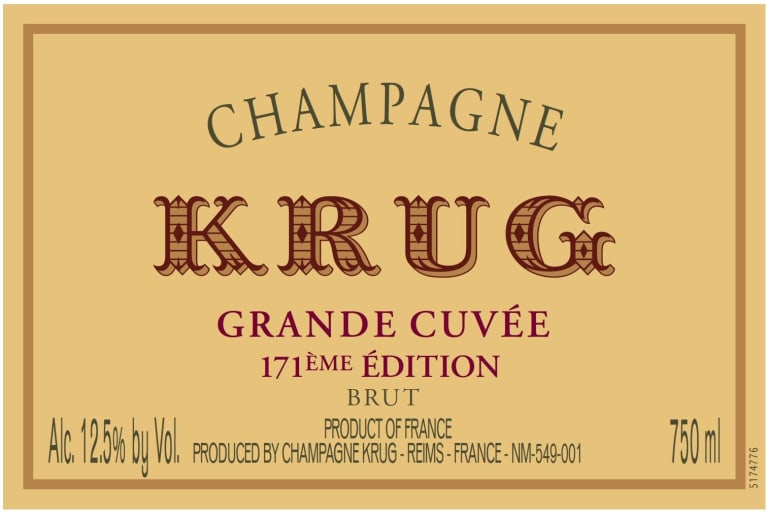 WoodWinters  Krug Grande Cuvee 171 Edition NV