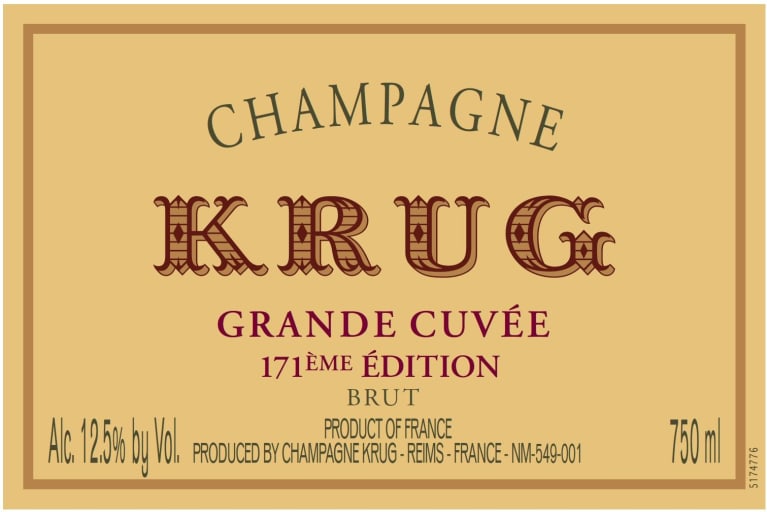 Krug Champagne Brut Grande Cuvee 171eme Edition