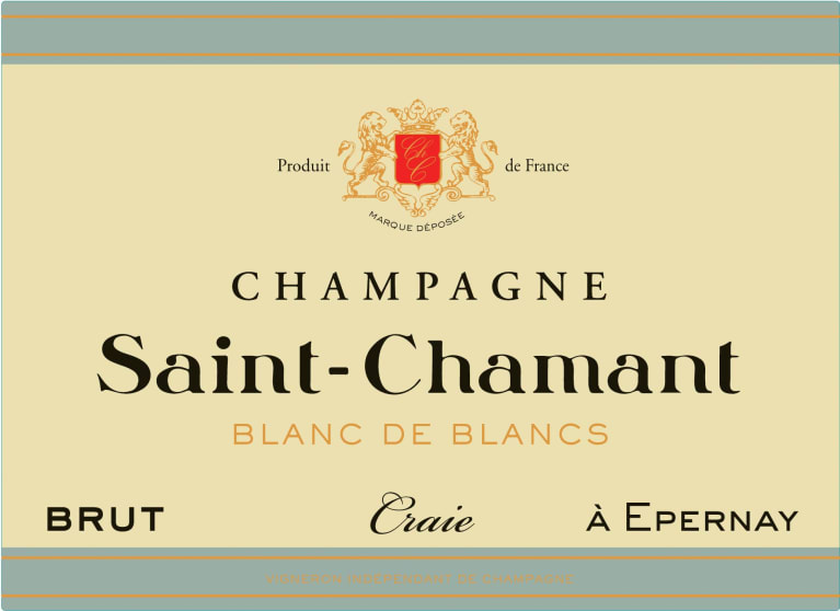 Saint-Chamant Cuvee Craie Blanc de Blancs Front Label