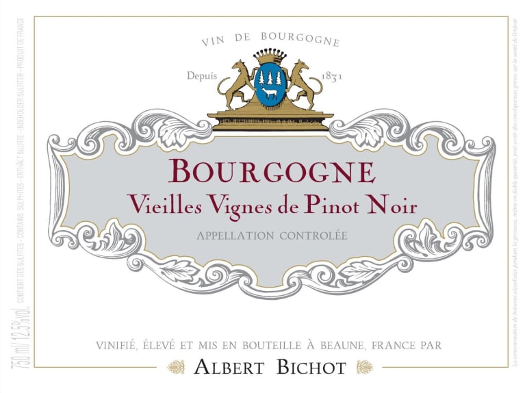 Albert Bichot Bourgogne Vieilles Vignes Pinot Noir 2019 Front Label