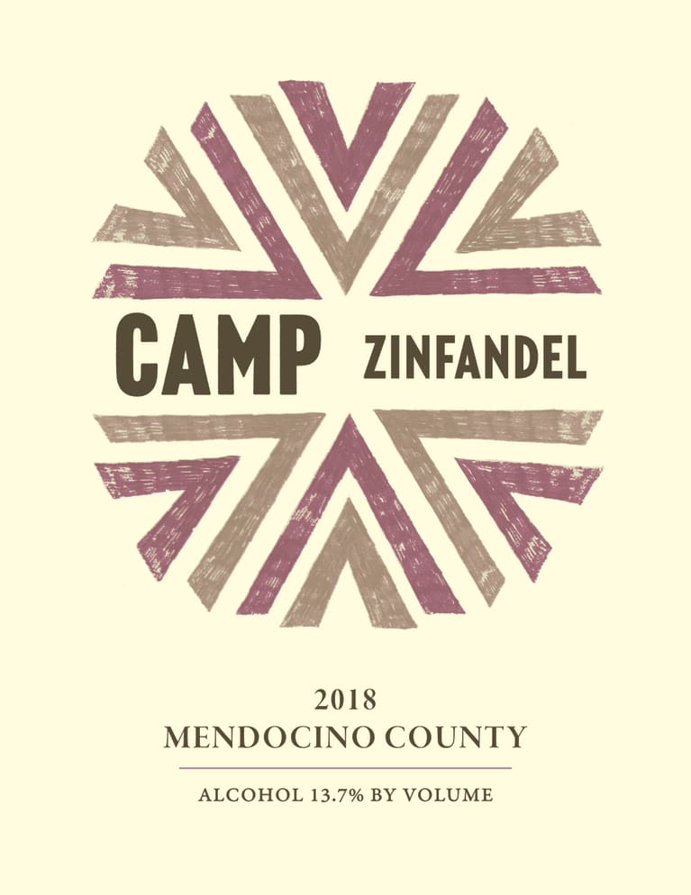 Camp Zinfandel 2018 Front Label