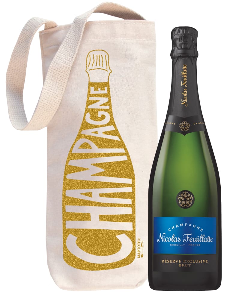 Nicolas Feuillatte Reserve Exclusive Brut Carrying Champagne Tote 