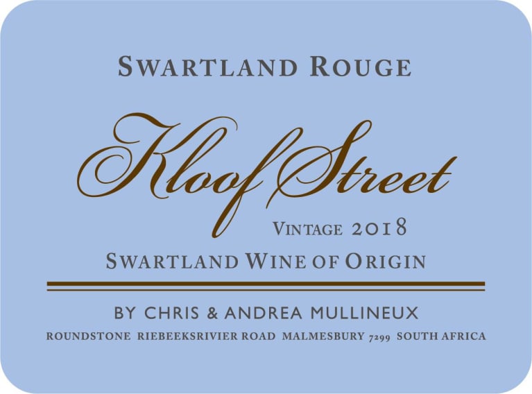 Mullineux Family Wines Kloof Street Swartland Rouge 2018