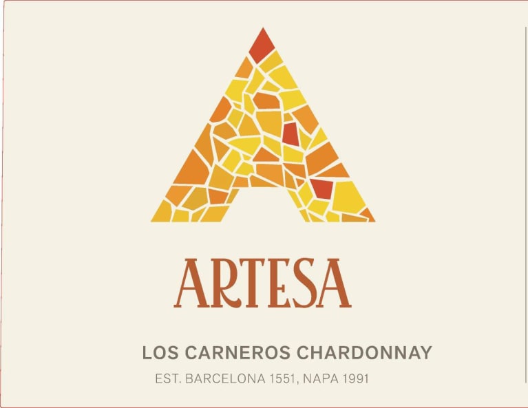Artesa Carneros Estate Vineyard Chardonnay 2015 Front Label