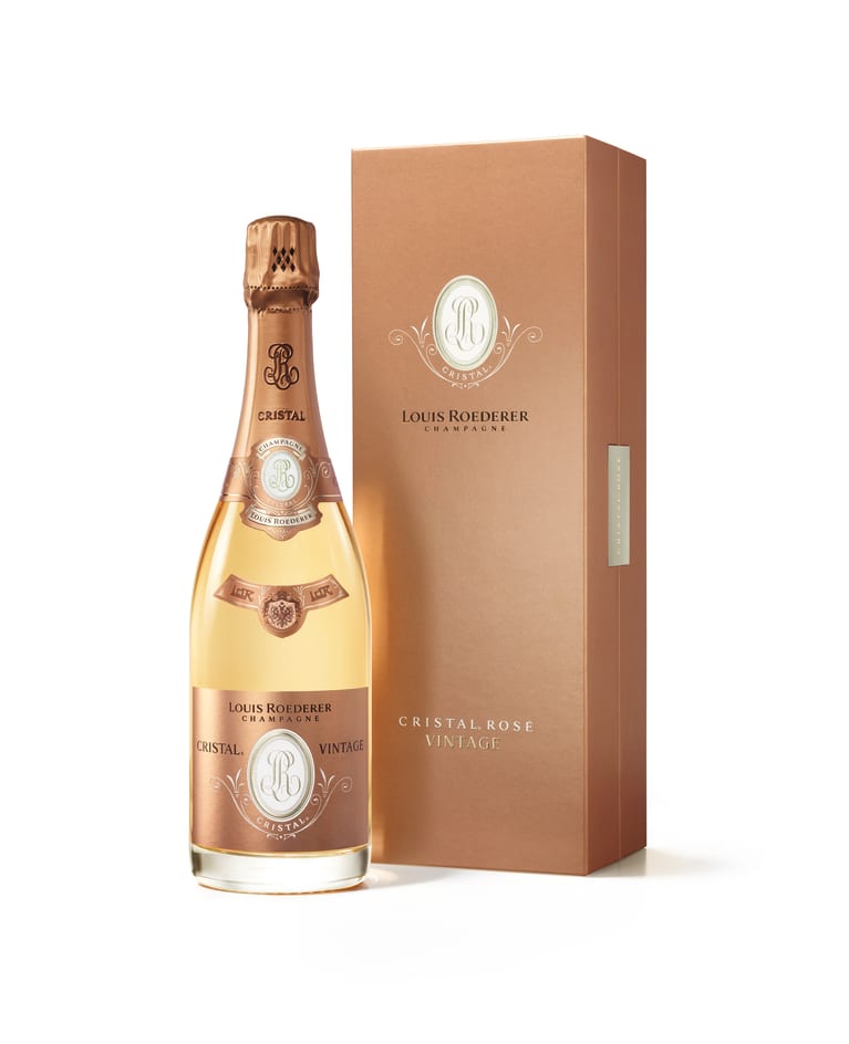 Louis Roederer Cristal Rose with Gift Box 2013 Gift Product Image