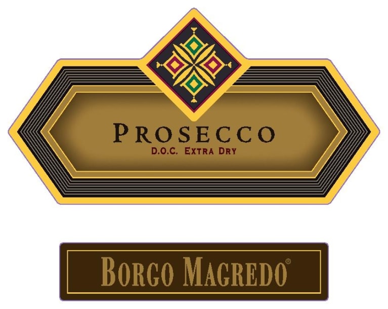 Borgo Magredo Prosecchini Extra Dry Prosecco Front Label