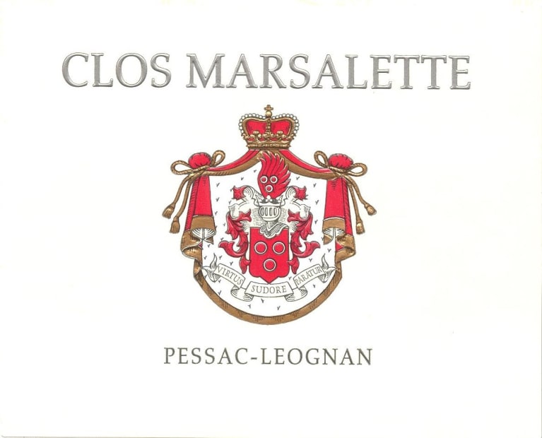 Chateau Clos Marsalette Blanc 2014 Front Label