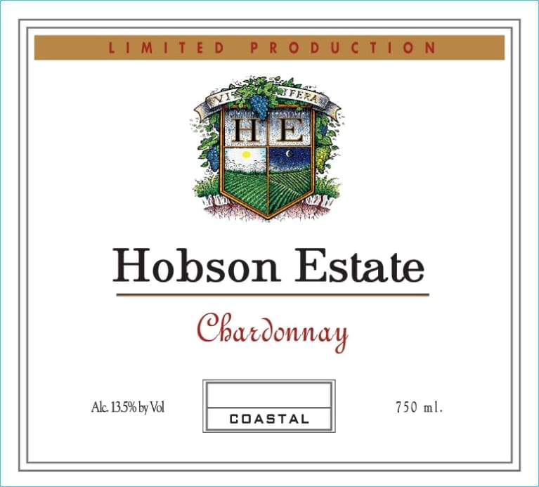 Hobson Estate Coastal Chardonnay 2015