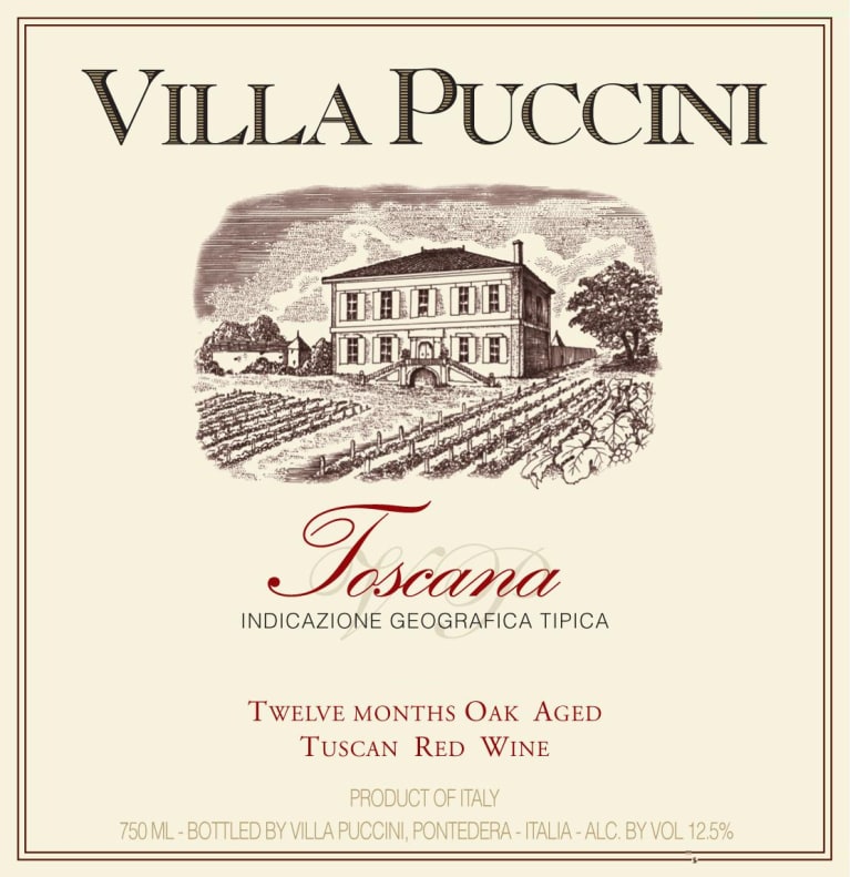 Villa Puccini Toscana Rosso 2012 Wine Villa Puccini Toscana Rosso 2012 Wine