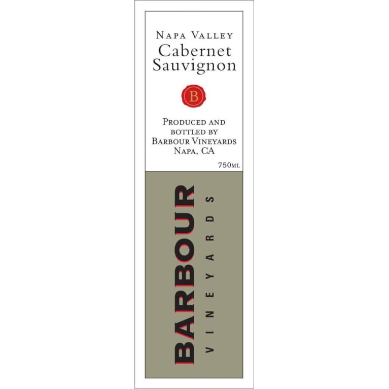 Barbour Cabernet Sauvignon 2007 Front Label