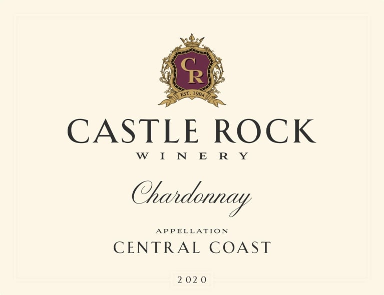 Castle Rock Central Coast Chardonnay 2020 Front Label