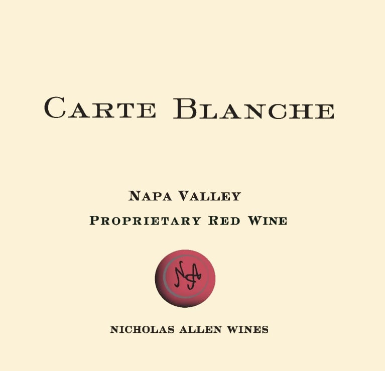 Nicholas Allen Wines Carte Blanche Proprietary Red 2014