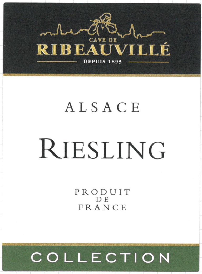 Cave de Ribeauville Collection Riesling 2016 Front Label