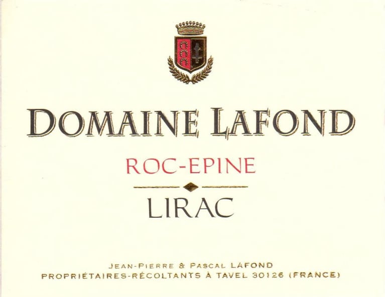 Domaine Lafond Lirac RocEpine Rouge 2015