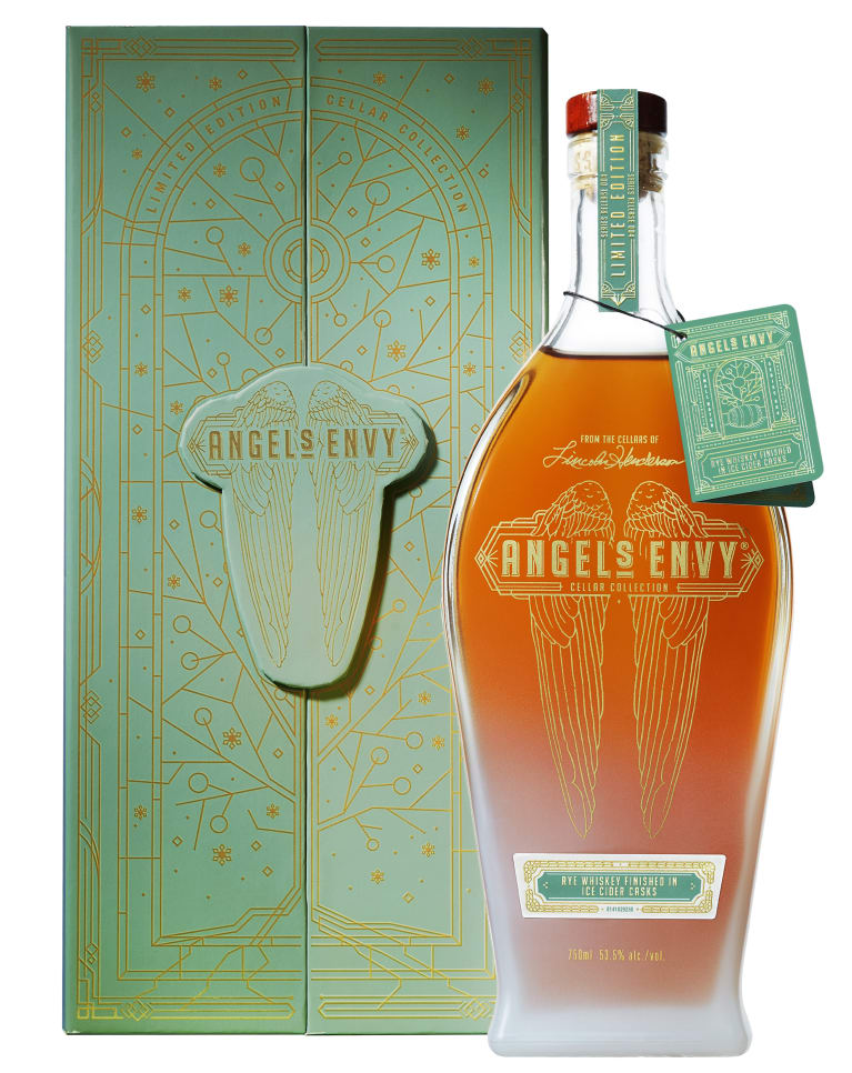 Angel's Envy Ice Cider Cask Finish Cellar Collection Rye Whiskey with