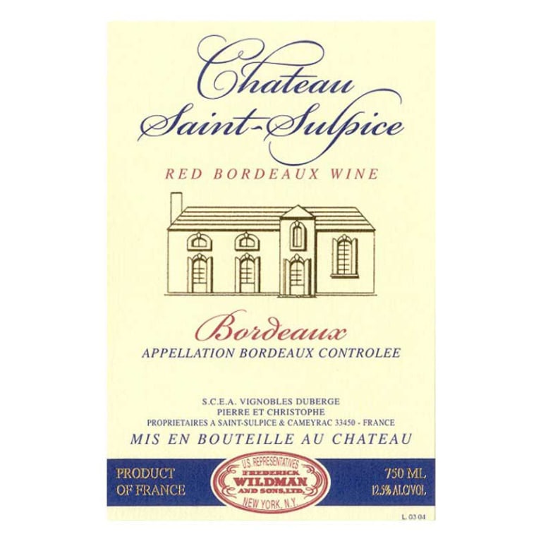 Chateau Saint Sulpice Rouge 2018