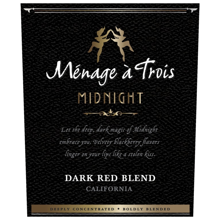 Menage a Trois Midnight Dark Red Blend 2021